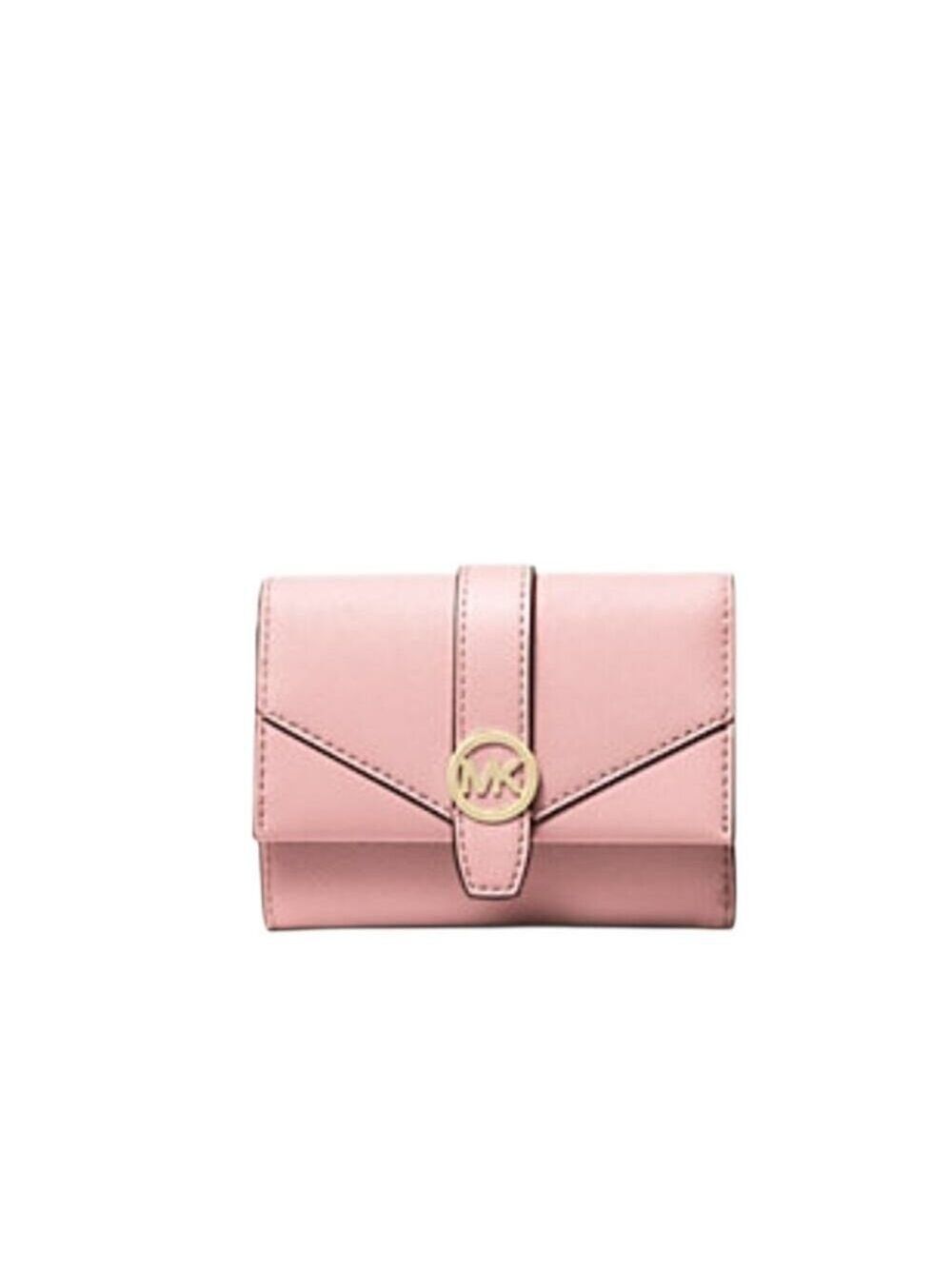 Michael Kors Greenwich Trifold Wallet Saffiano Leather Pink